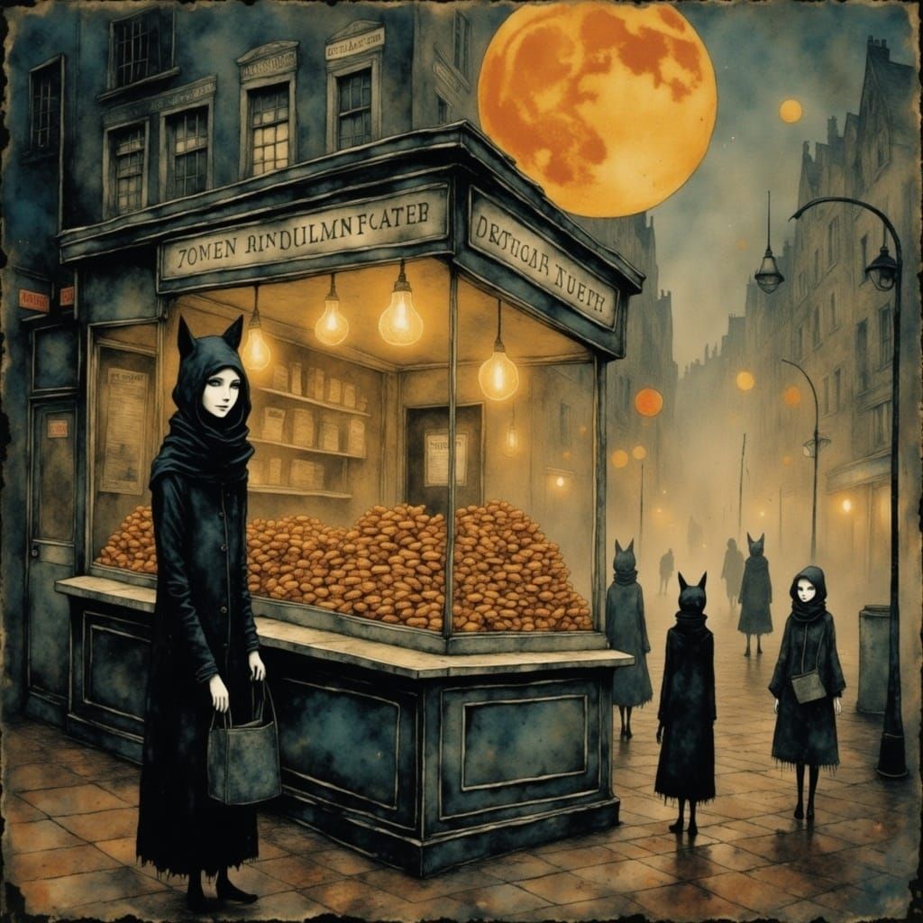 Trump as Cheshire Cat in Van Gogh Style