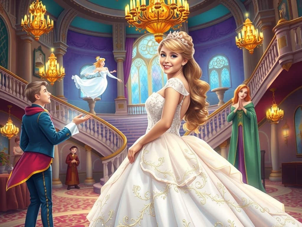 "Cinderella, your handsome prince awaits you !"