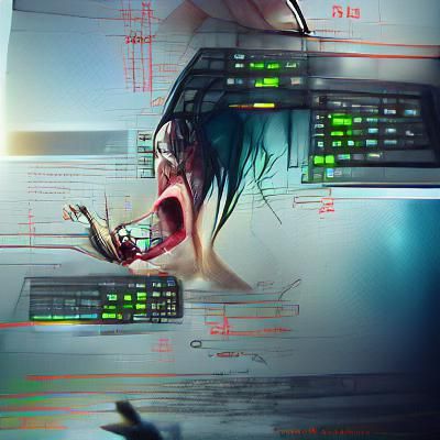 Distressed Woman Concept Art in 8k Resolution