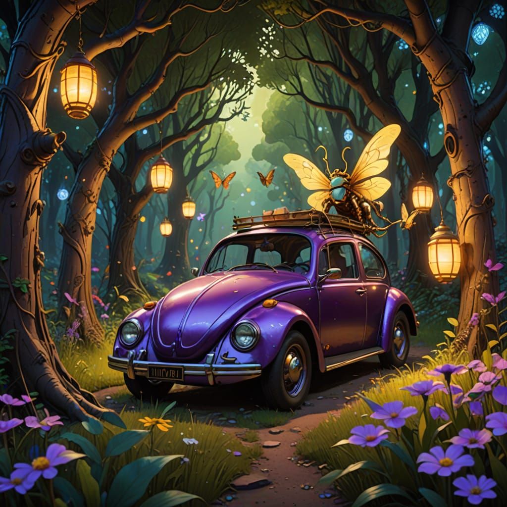 Whimsical Fae Creatures Engage in Mirthful Jousting Tourname...