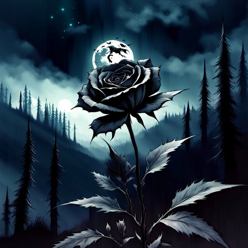 Shadow Walker Emerging from Darkness