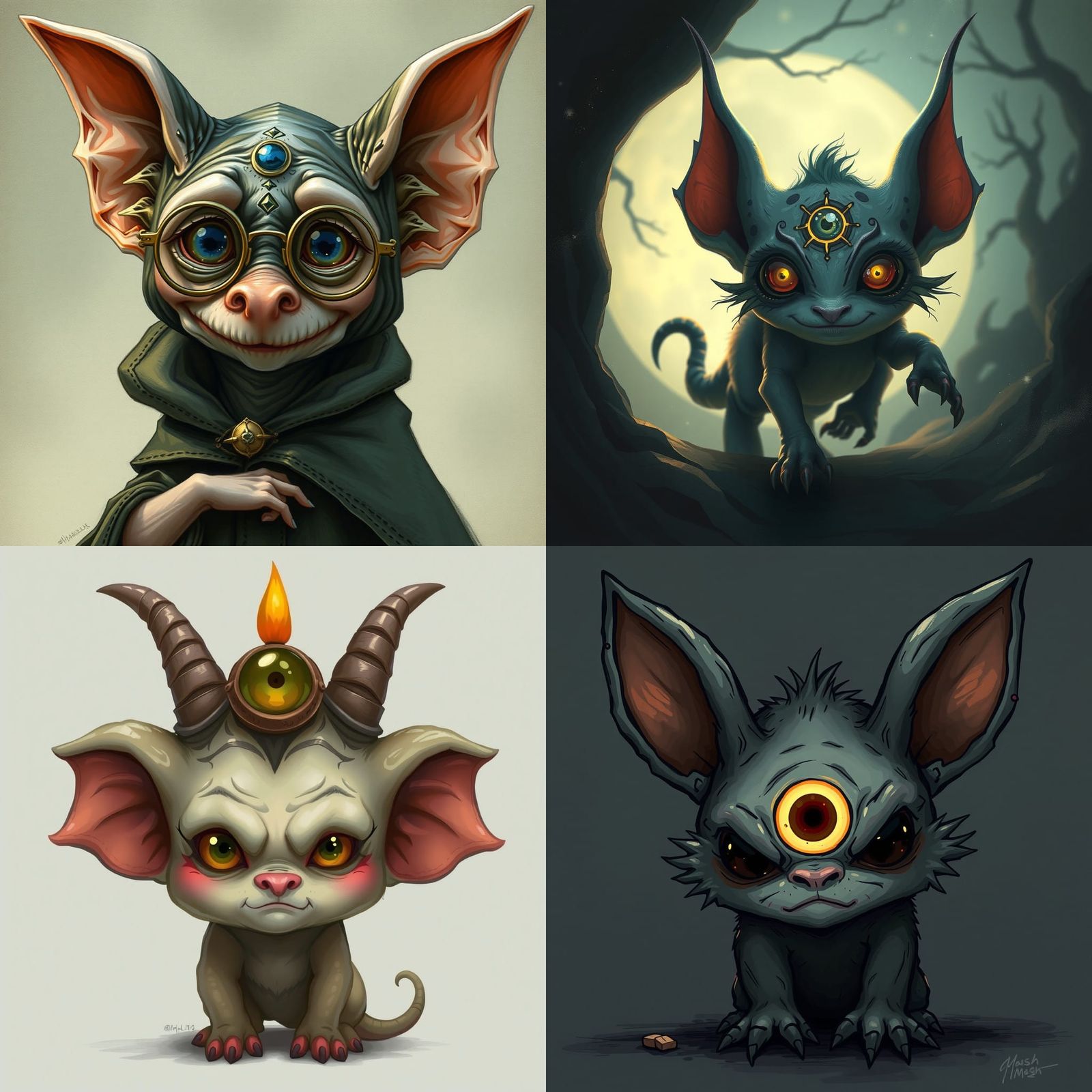 Adorable Doomling with Third Eye and Big Ears