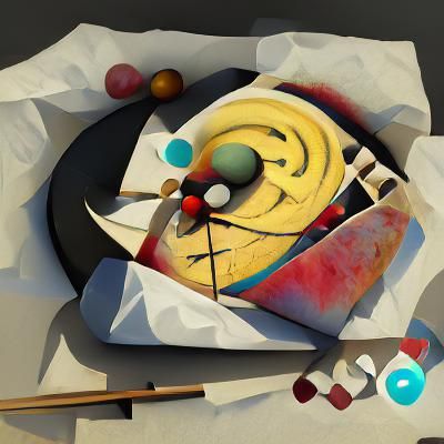 Abstract Composition in Kandinsky Style