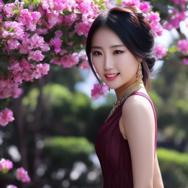 Beautiful Asian Woman Portrait