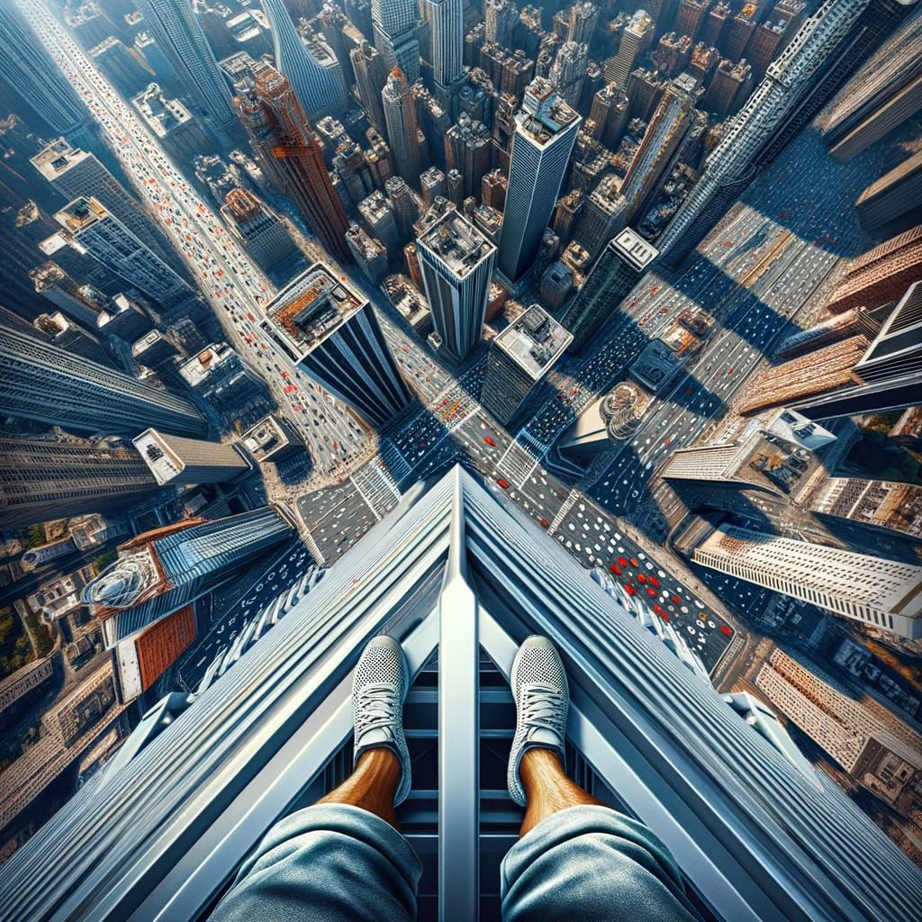 Fear of Heights: Dizzying Skyscraper View