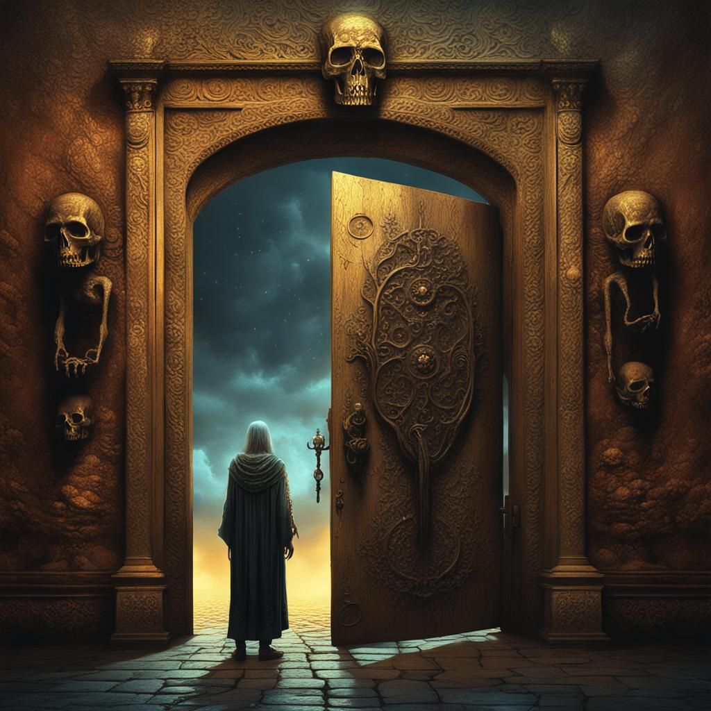 Death Knocks: A Dark Fantasy Matte Painting