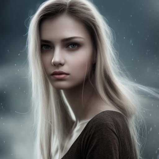 Ethereal Woman Portrait in Detailed Matte Painting