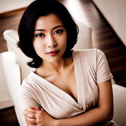 Pretty Indonesian Woman: Award-Winning Candid Portrait