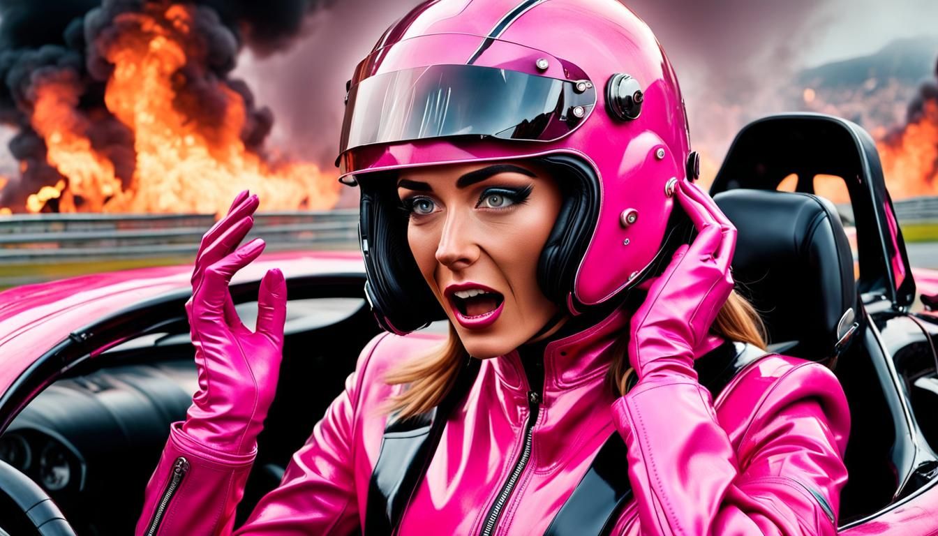 Burning Race Car: Girl Screaming in the Rain