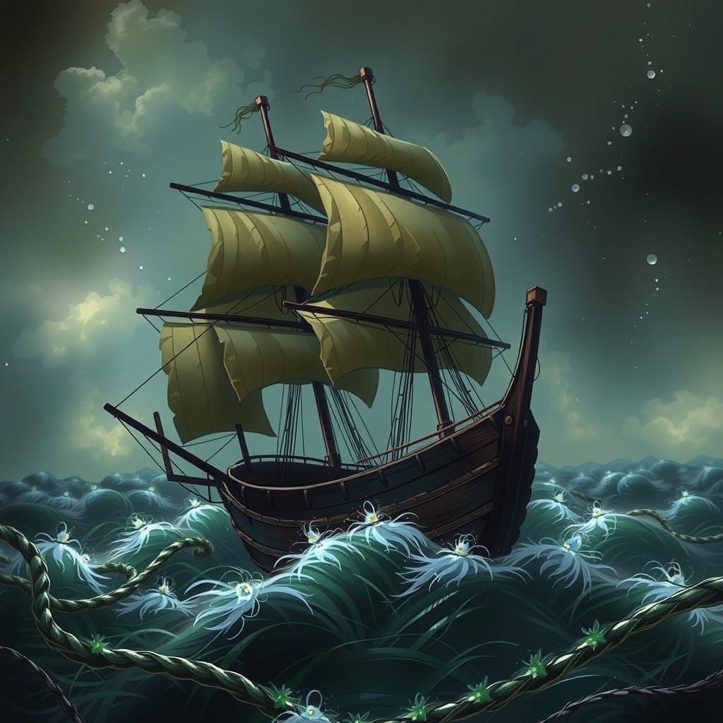 Two Girls Running in a Lush Summer Meadow