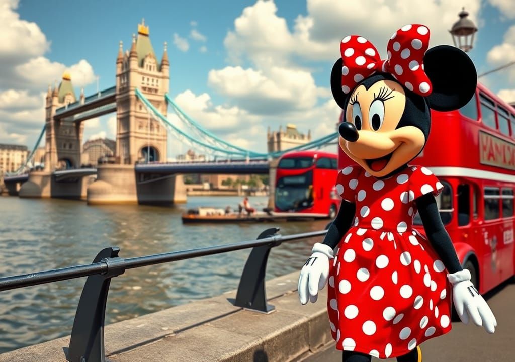 Minnie Mouse's London Holiday: 1950s Panavision Style