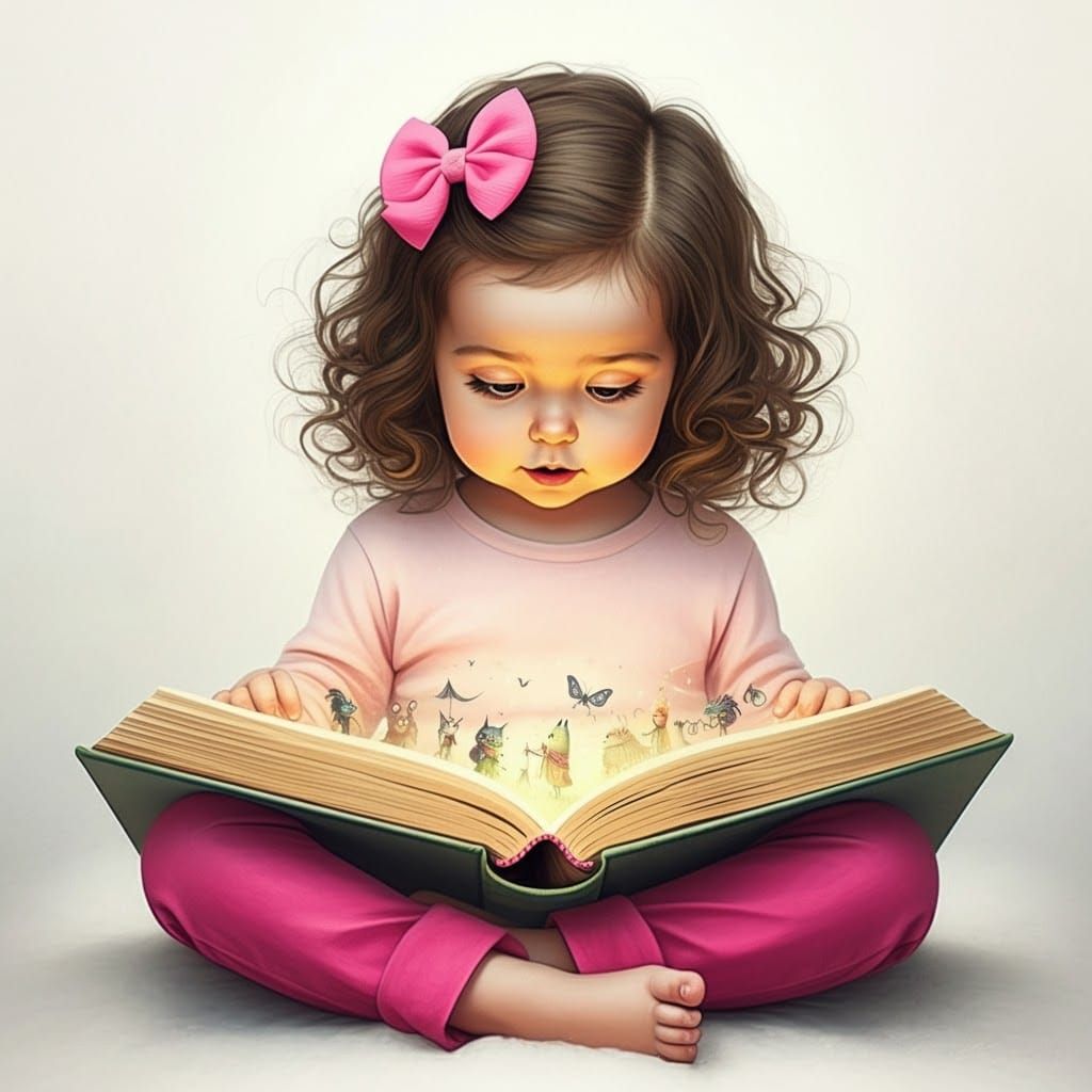 Toddler's Imagination Brought to Life in Dreamy Illustration