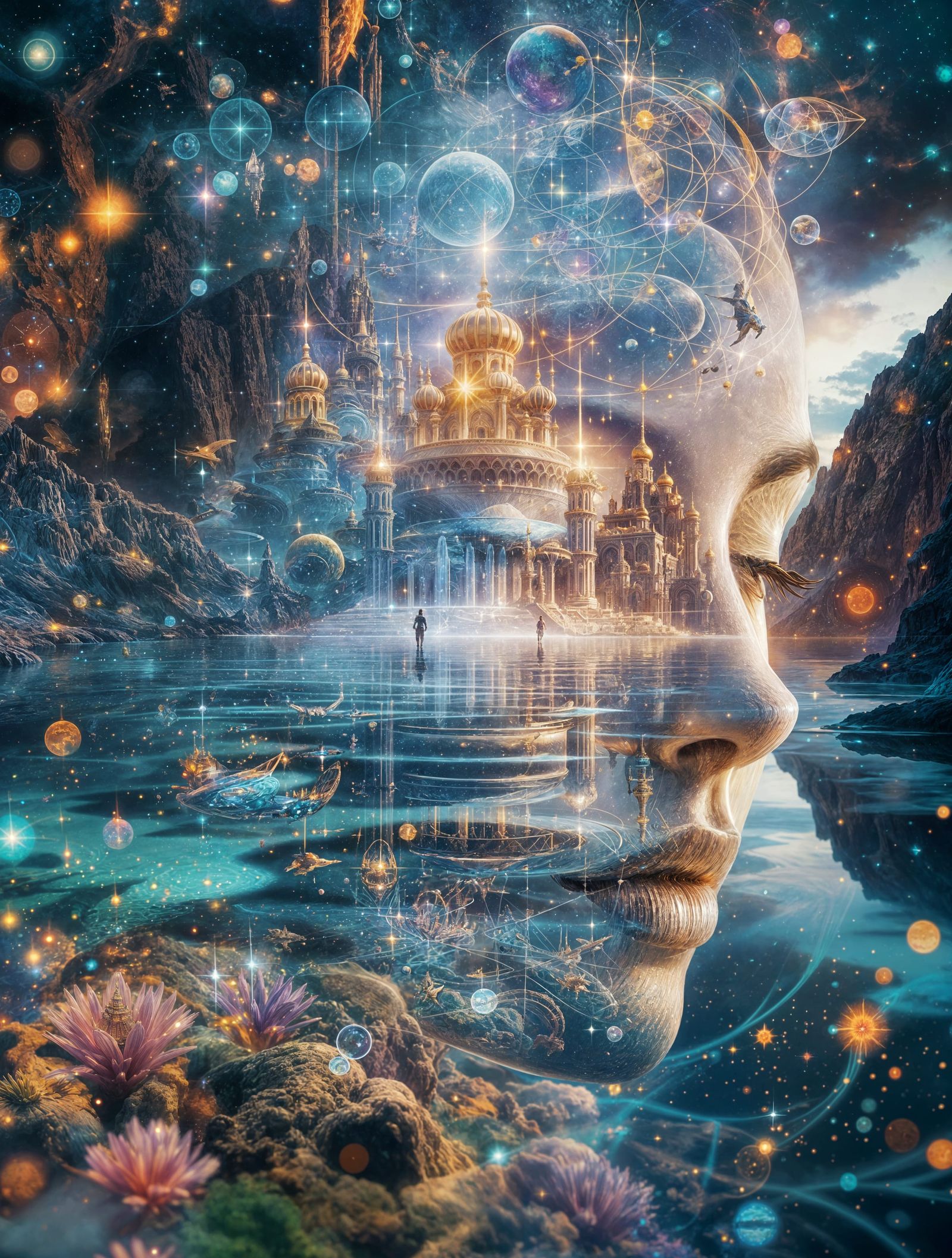 Surreal Fantasy Kingdoms Meet Underwater Paradise in Hologra...