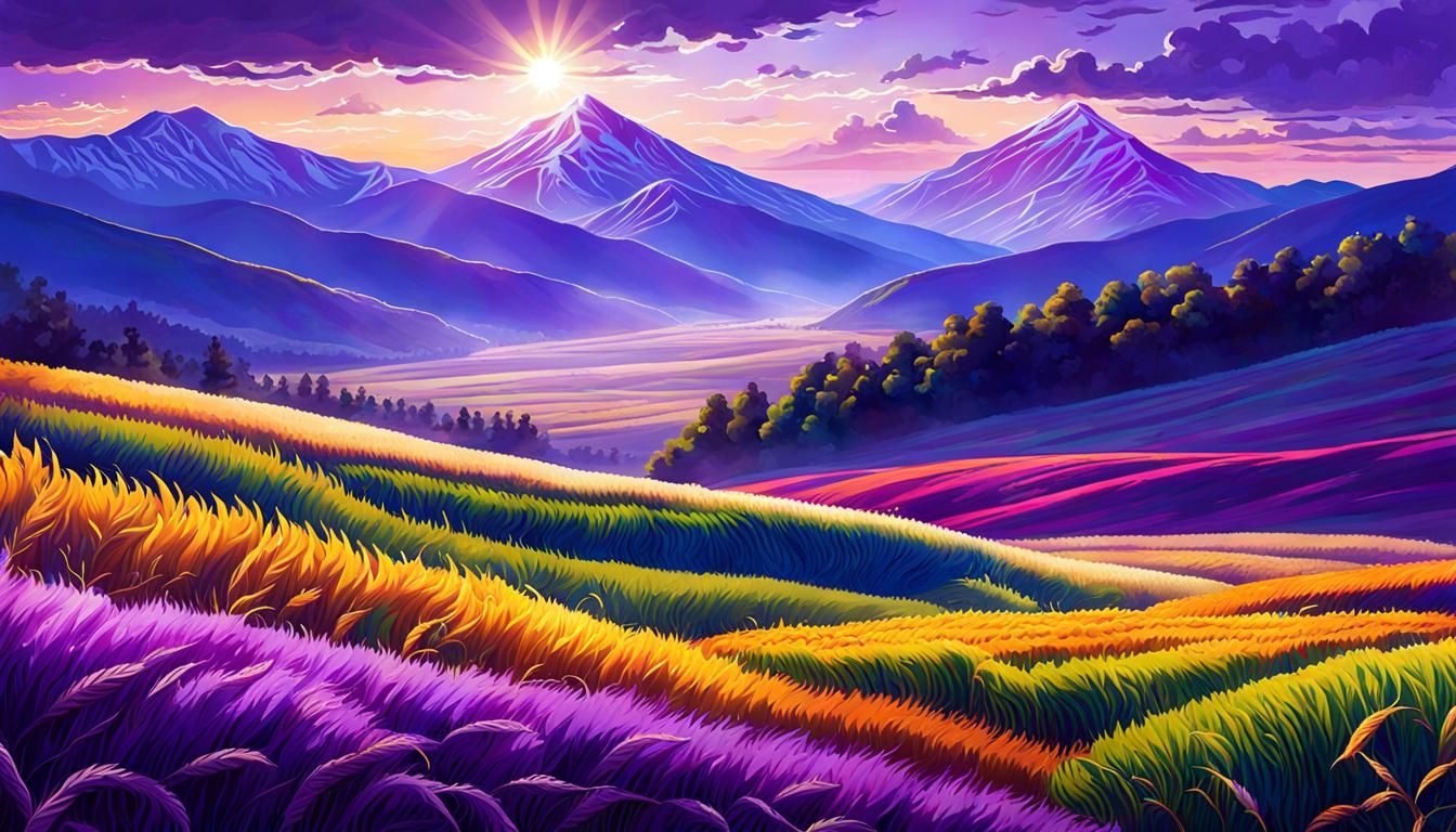 America the Beautiful: Amber Waves and Purple Mountains