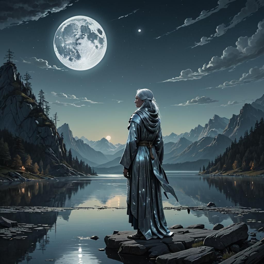 Lady of the Lake: Dark Fantasy Digital Painting