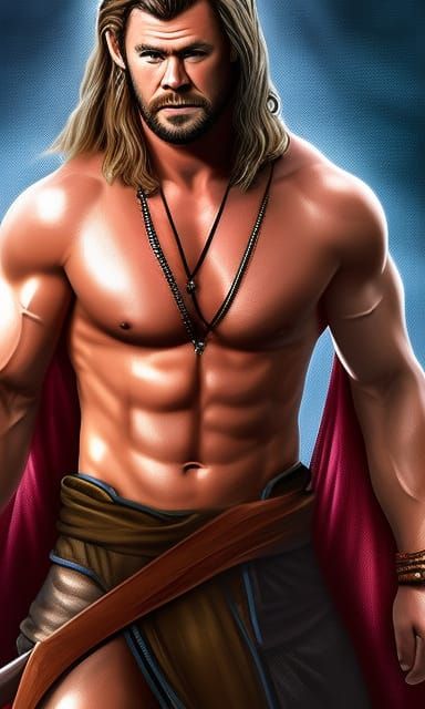 Barbarian Portrait: Digital Painting of a D&D Character