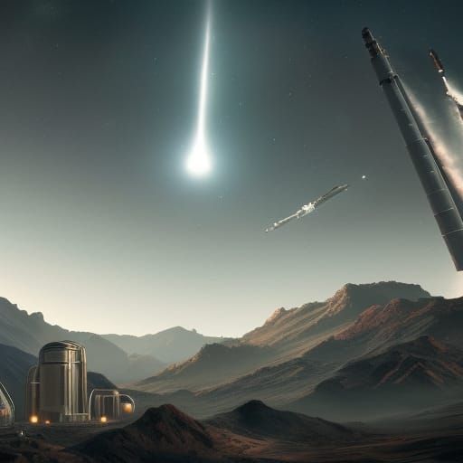 Elon Musk in Space X: Digital Art in 8K