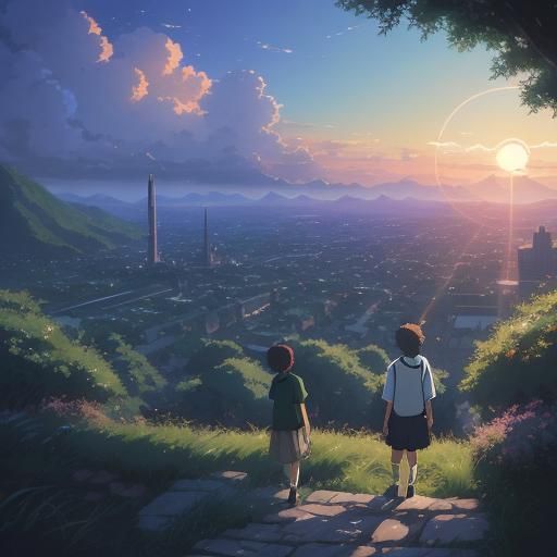 Anime Key Visual Portrait in Ghibli Style