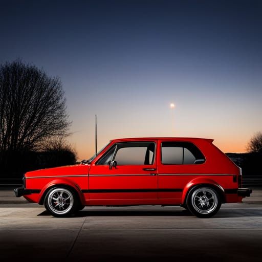 1979 Volkswagen Golf GTI in Red Glow Carpark