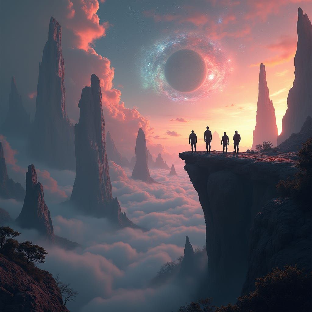 Alien Landscape Digital Matte Painting in 8K