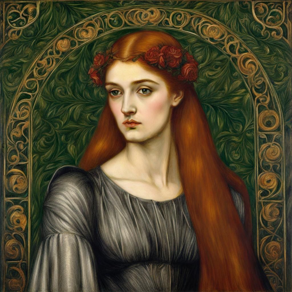 Sansa Stark as a Rossetti Muse