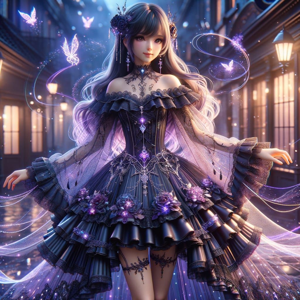 Ethereal Fantasy Cosplay in Gothic Style