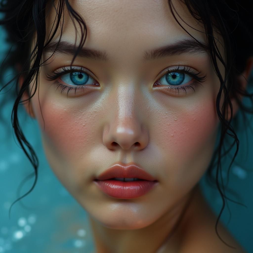 Stunning Woman Portrait in Neoclassical Realism Style