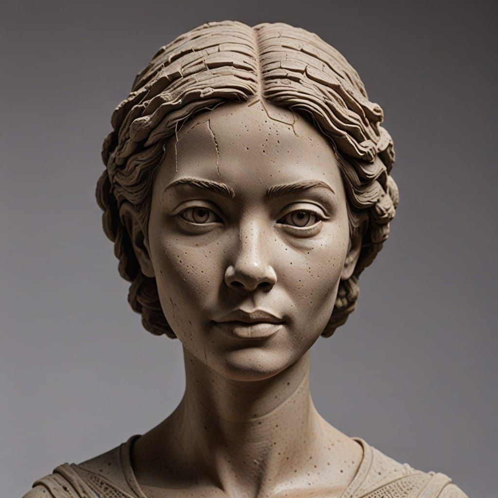 Terracotta Female Profile