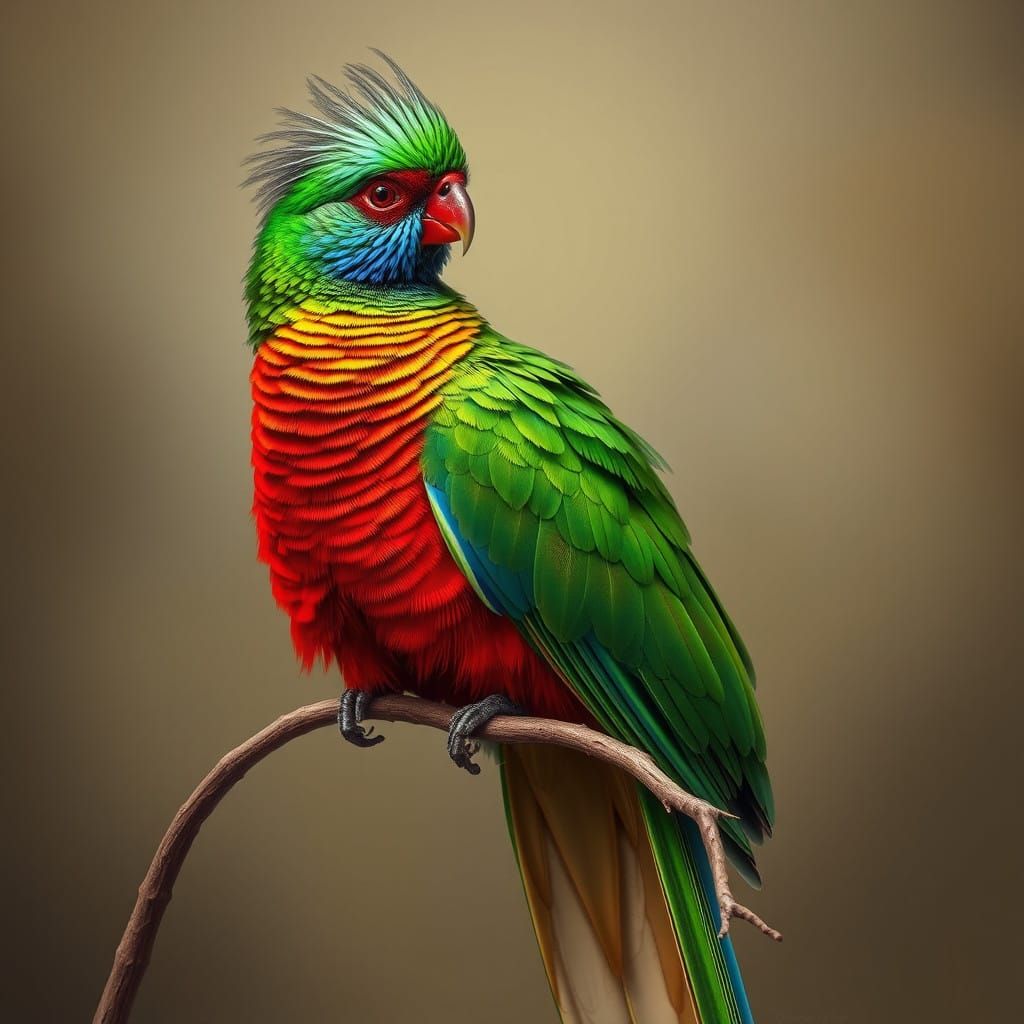 Resplendent Quetzal in Vibrant Emerald and Crimson