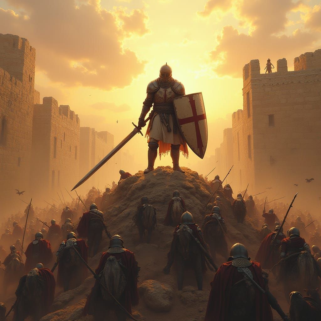 Knights Templar Triumph Over Saracens at Jerusalem's Broken ...