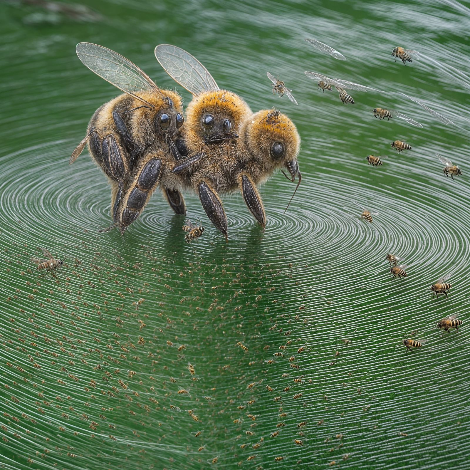 Water Bee in Ethereal Flow