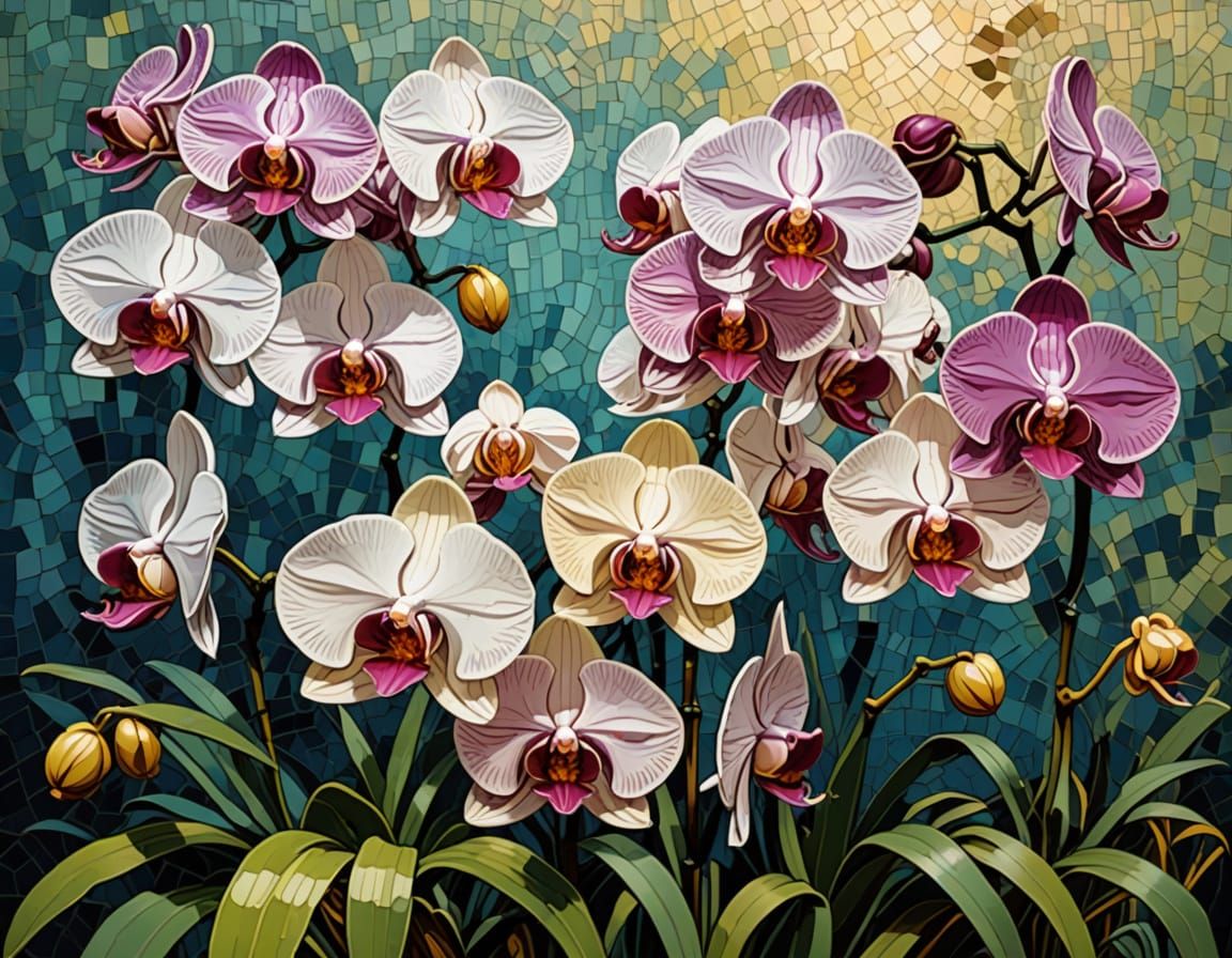 Vincent Van Gogh and Salvador Dali Orchid Masterpiece in Pix...