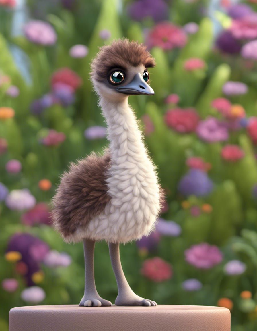 Beulah the Baby Emu