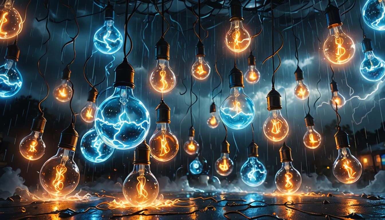 Dynamic Concept Art: Hurricane of Light and Plasma