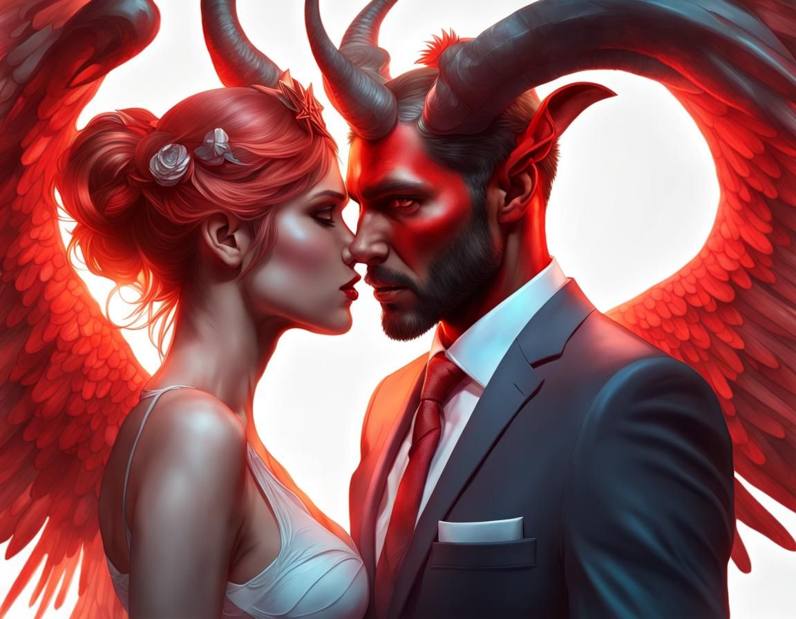Deamon Kissing An Angel