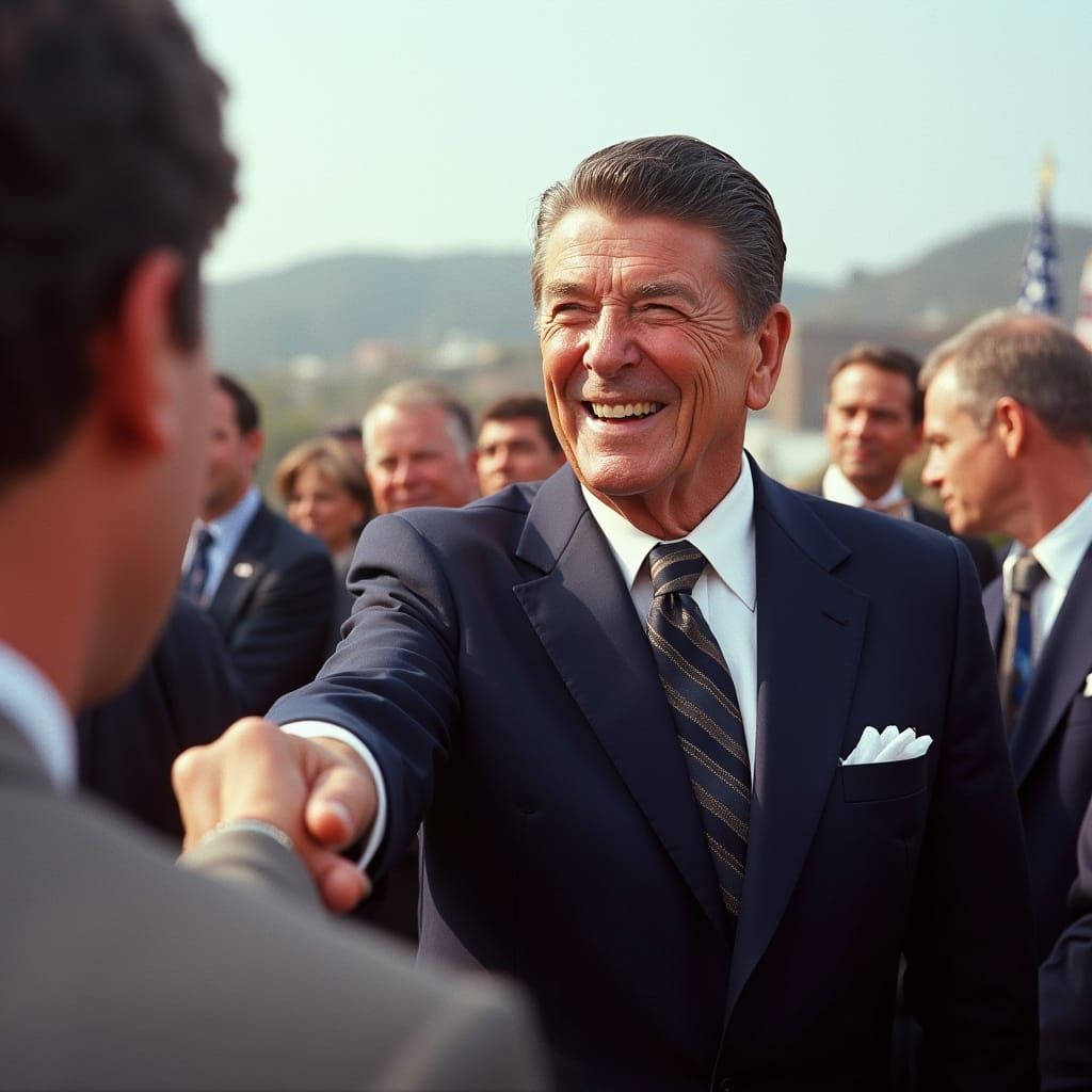 Reagan Campaigning in California, Leibovitz Style