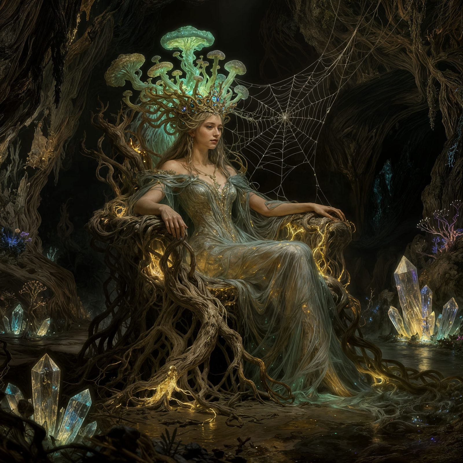 Otherworldly Queen on Root Throne