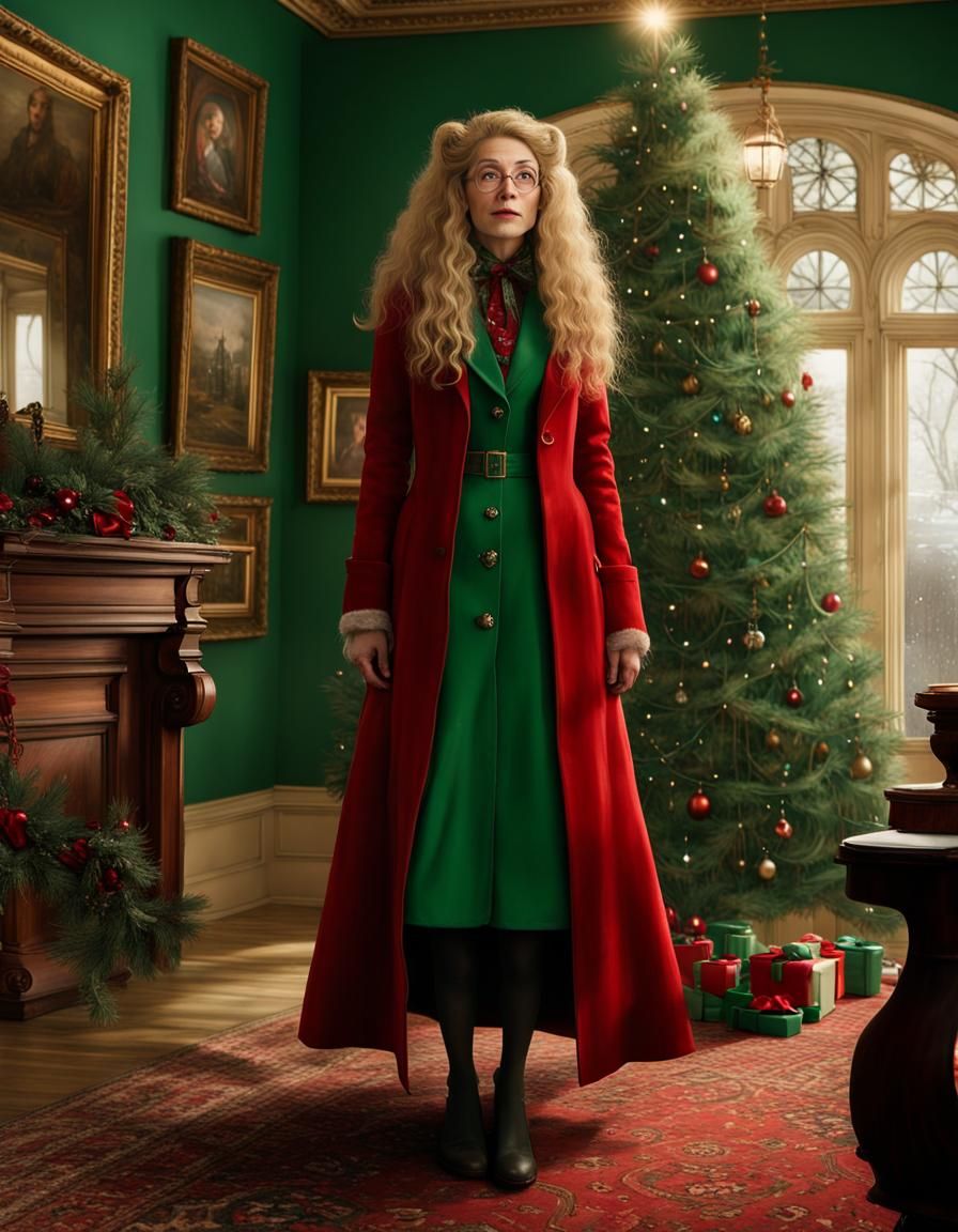 Christmas Party: Sybill Trelawney in Victorian Decor