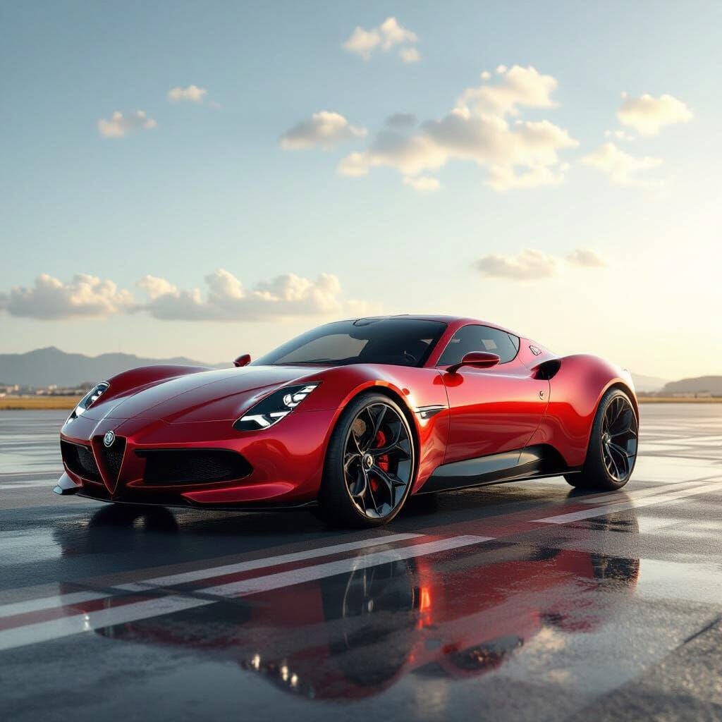 Alfa Romeo 33 Stradale: Hyperrealistic Automotive Design