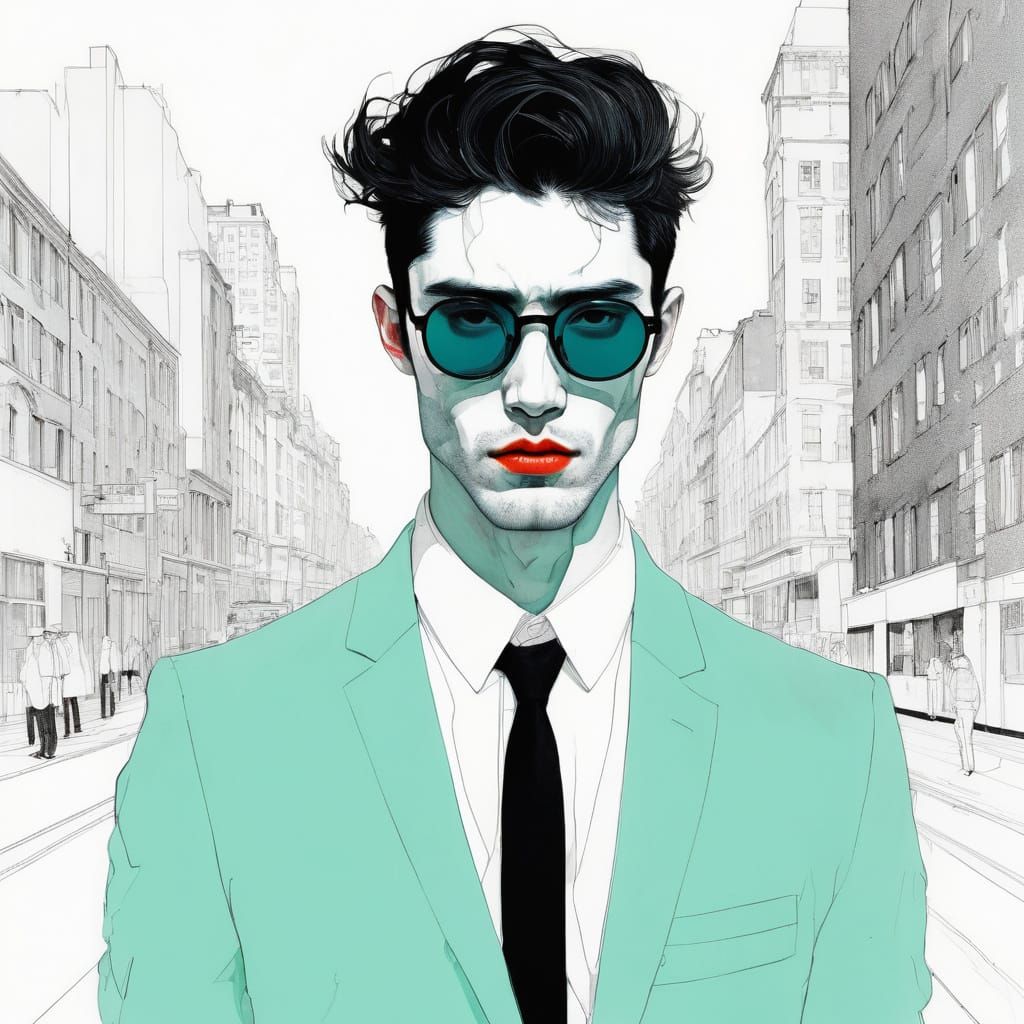 Modern Day Vampire in Exquisite Suit