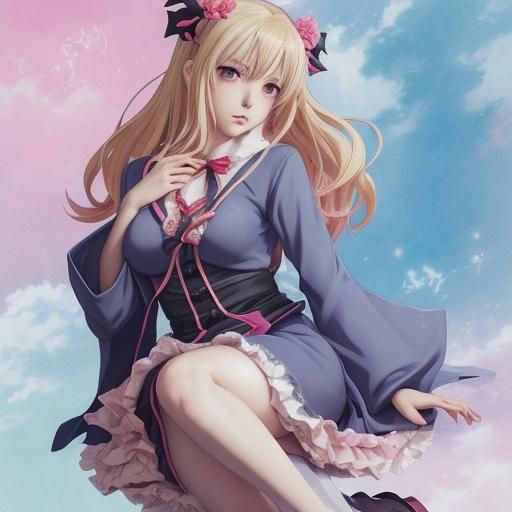 Anime Style Sissy Character Illustration