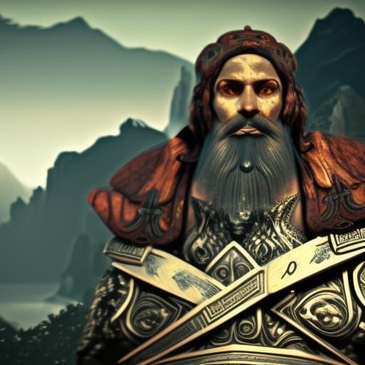 Ancient Greek Matte Painting in Unreal Engine Style