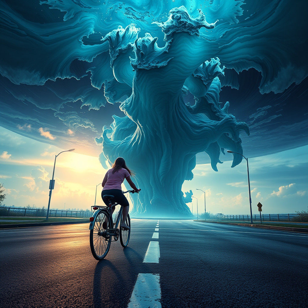 Woman Witnesses Upside Down Sea Phenomenon