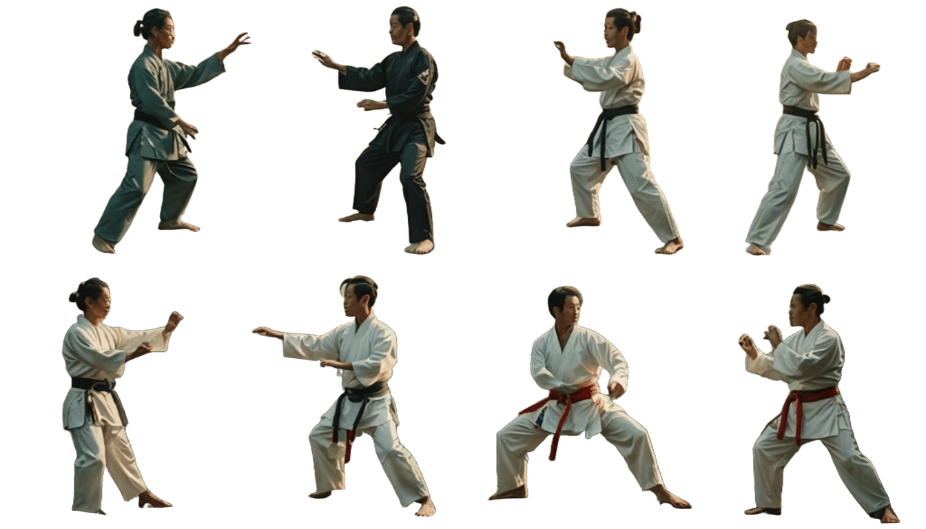 Hyperrealistic Taiji Chuan in Splash Art Style