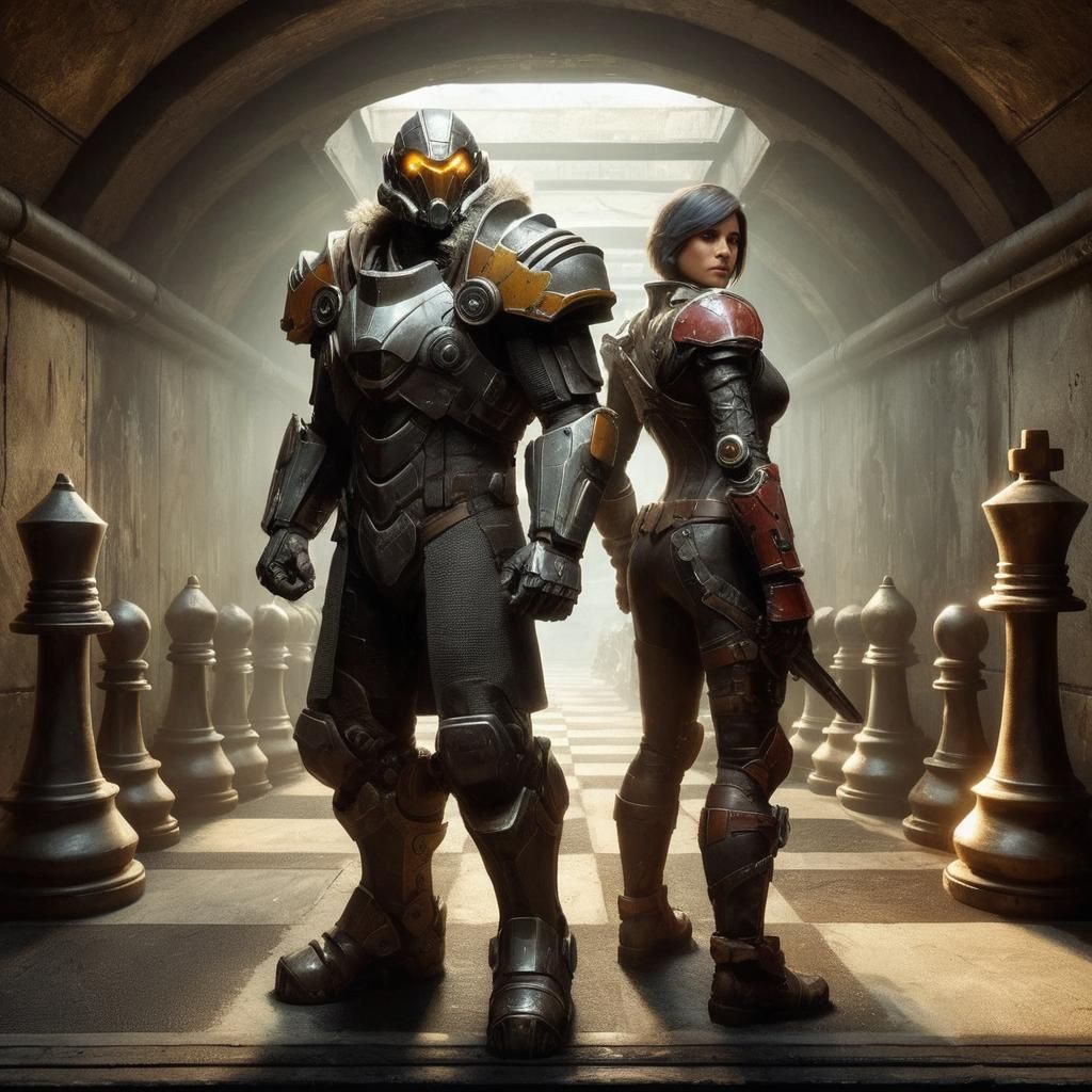 (masterpiece, genre-blending, high fantasy sci-fi:1.3), a co...