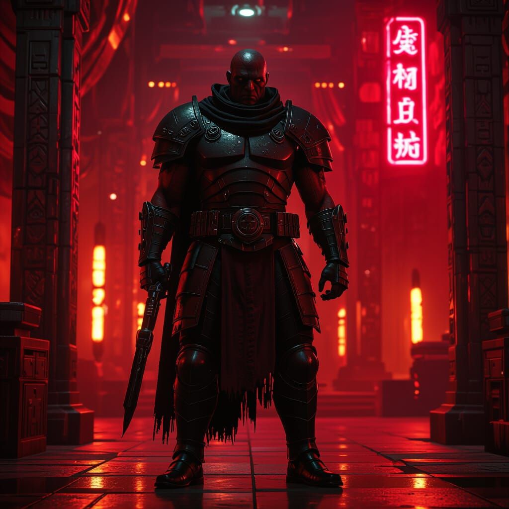 Nightbrother Enforcer Guarding a Hutt Palace