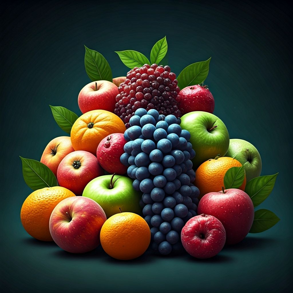 Enchanted Fruits Glow with Magical Light