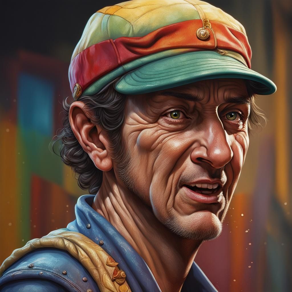 Hyperrealistic Character Portrait in Splash Art Style
