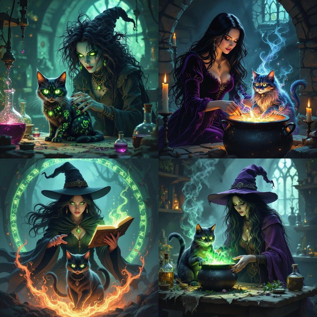 Witch Creates Bizarre Cat