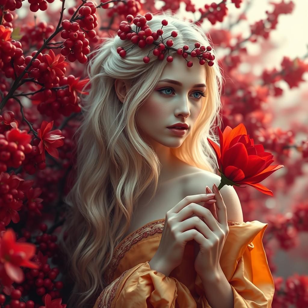 Woman in Red: Fantasy Concept Art